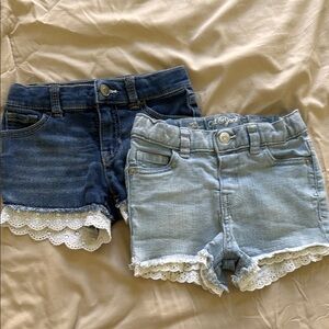 Cat & Jack Kids' Denim Shorts - Blue and Light Blue